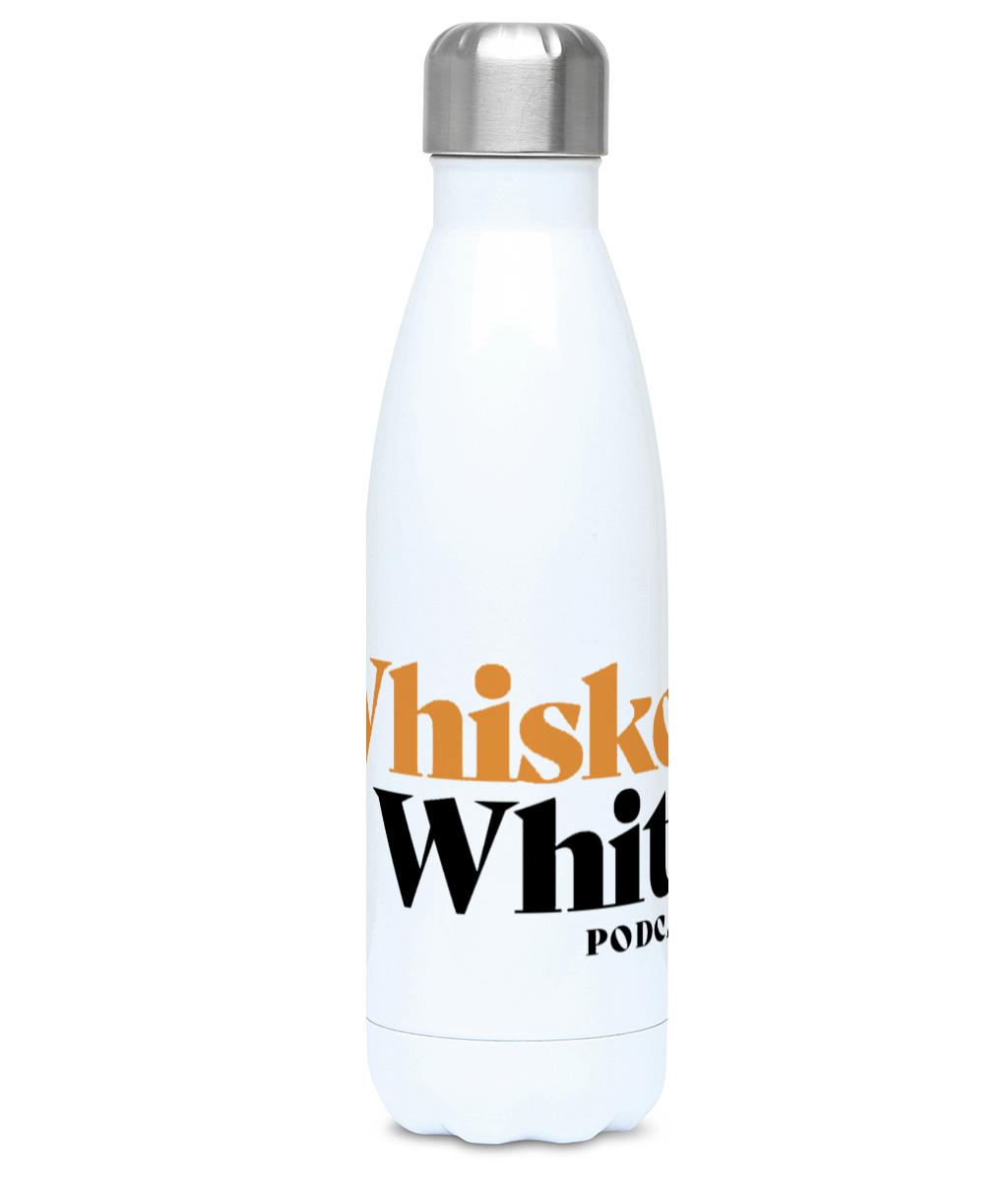 Whiskey n White Stainless Steel Water Bottle